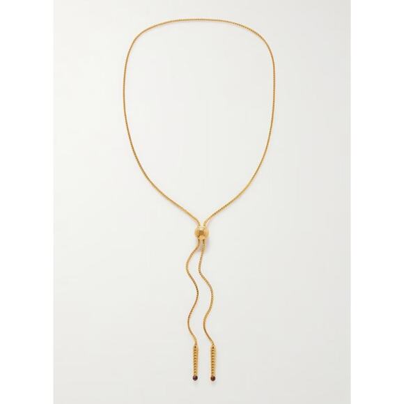 Jacques Marie Mage Erin Wasson Plated Tigers Eye Necklace Gold - One Size - Picture 1 of 4